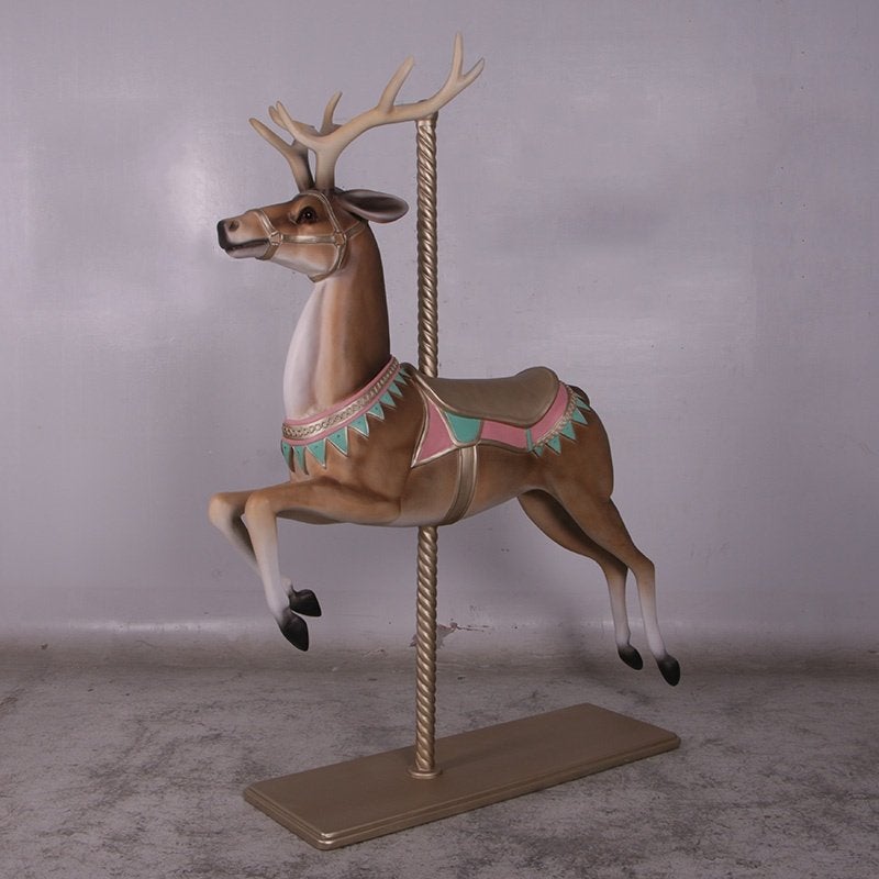 Christmas Carousel Reindeer - Zebra - Horse - hoogte 182 cm