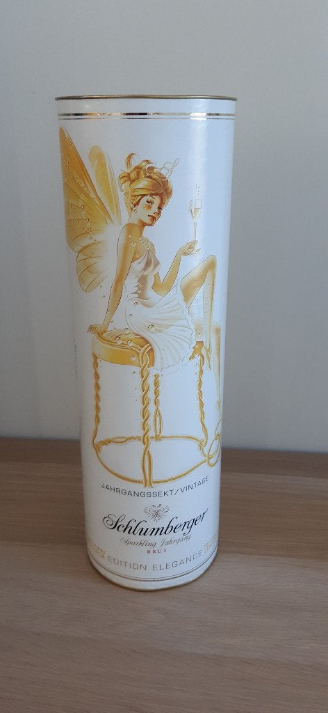 blikken koker van sekt Schlumberger 75cl 31,5cm hoogte, Ophalen of Verzenden, Zo goed als nieuw, Overige, Overige merken