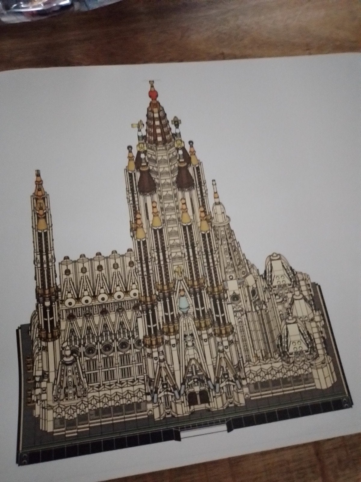 sagrada familia bouwpakket niet lego maar zelfde systeem, Ophalen, Zo goed als nieuw, Complete set, Lego