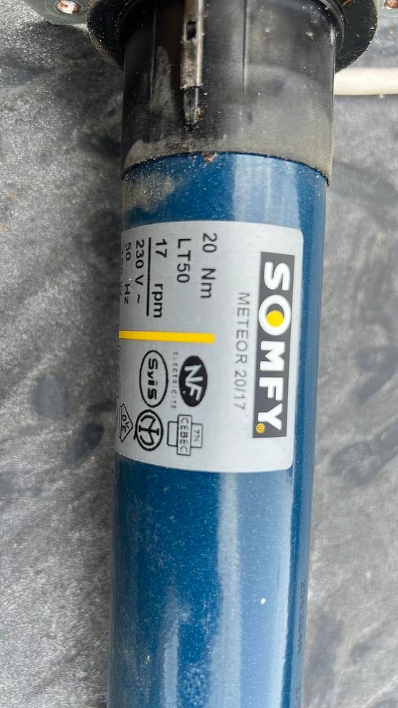 Rolluik motor Somfy meteor 20/17, Ophalen, Zo goed als nieuw