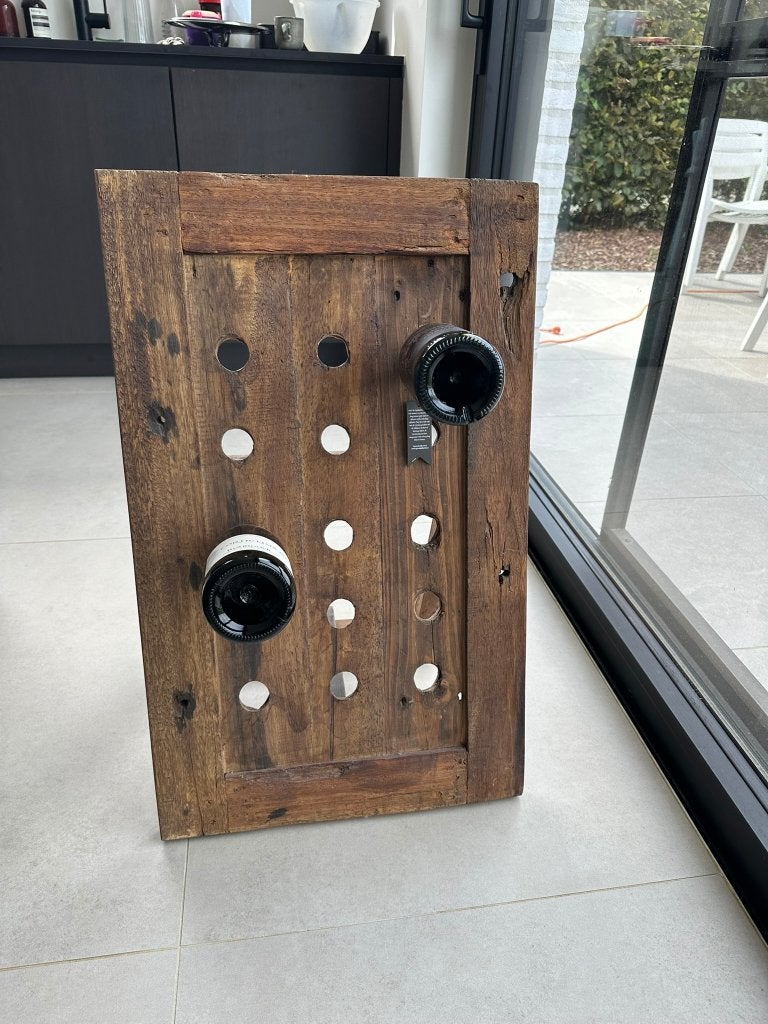 Casier à vin en bois rustique, 50 – 75, Enlèvement, Utilisé, Bois