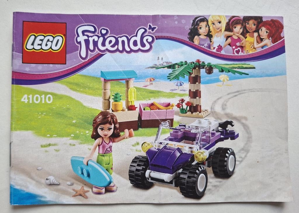 LEGO friends 41010 Olivia's Beach Buggy, Ophalen of Verzenden, Gebruikt, Complete set, Lego