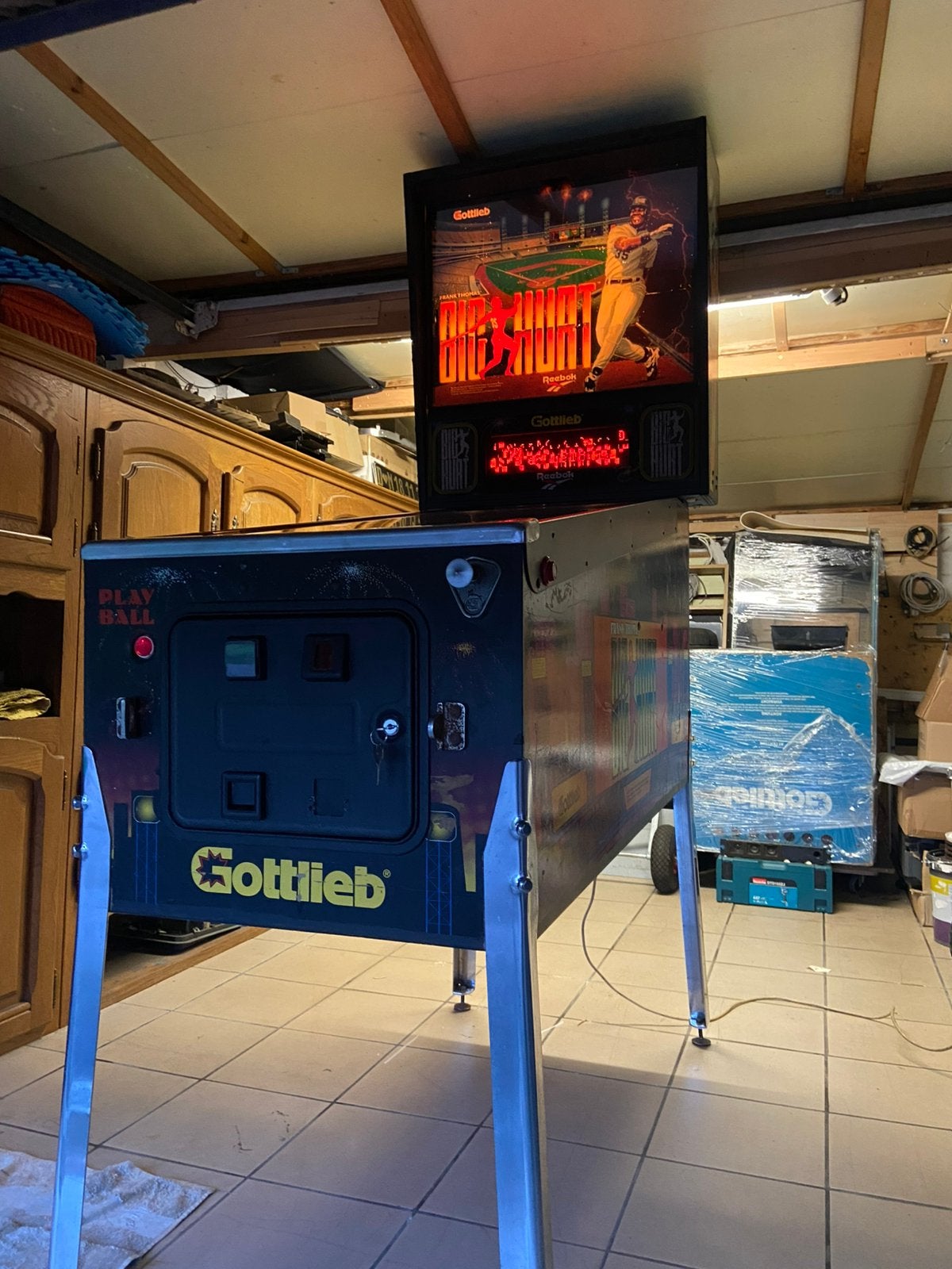 Flipperkast big hurt, Collections, Machines | Flipper (jeu), Flipper (jeu), Gottlieb, Enlèvement, Imprimante matricielle