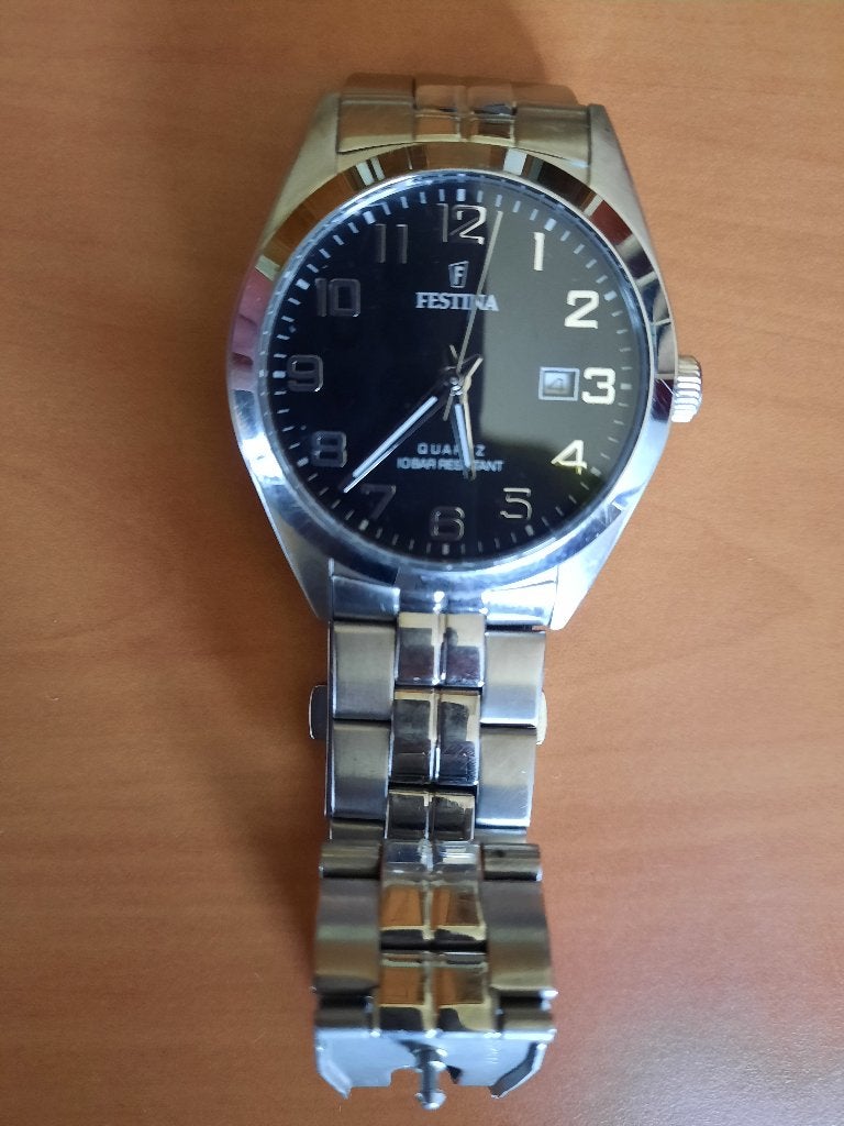 Herenhorloge sport, Enlèvement, Comme neuf, Montre-bracelet, Autres matériaux