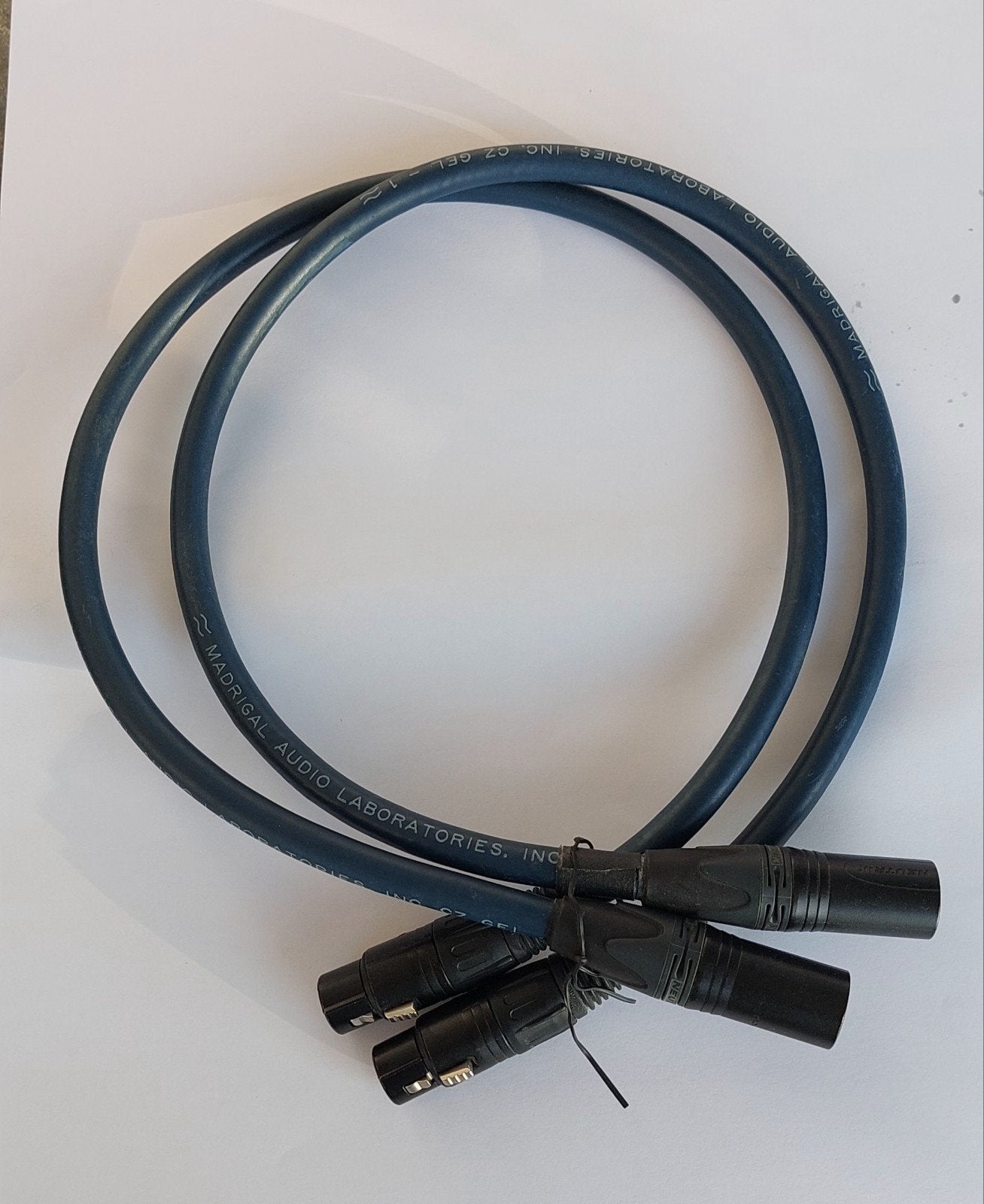 MADRIGAL AUDIO LAB HPC. Câbles XLR de 0,75 m., TV, Hi-fi & Vidéo, Enlèvement ou Envoi