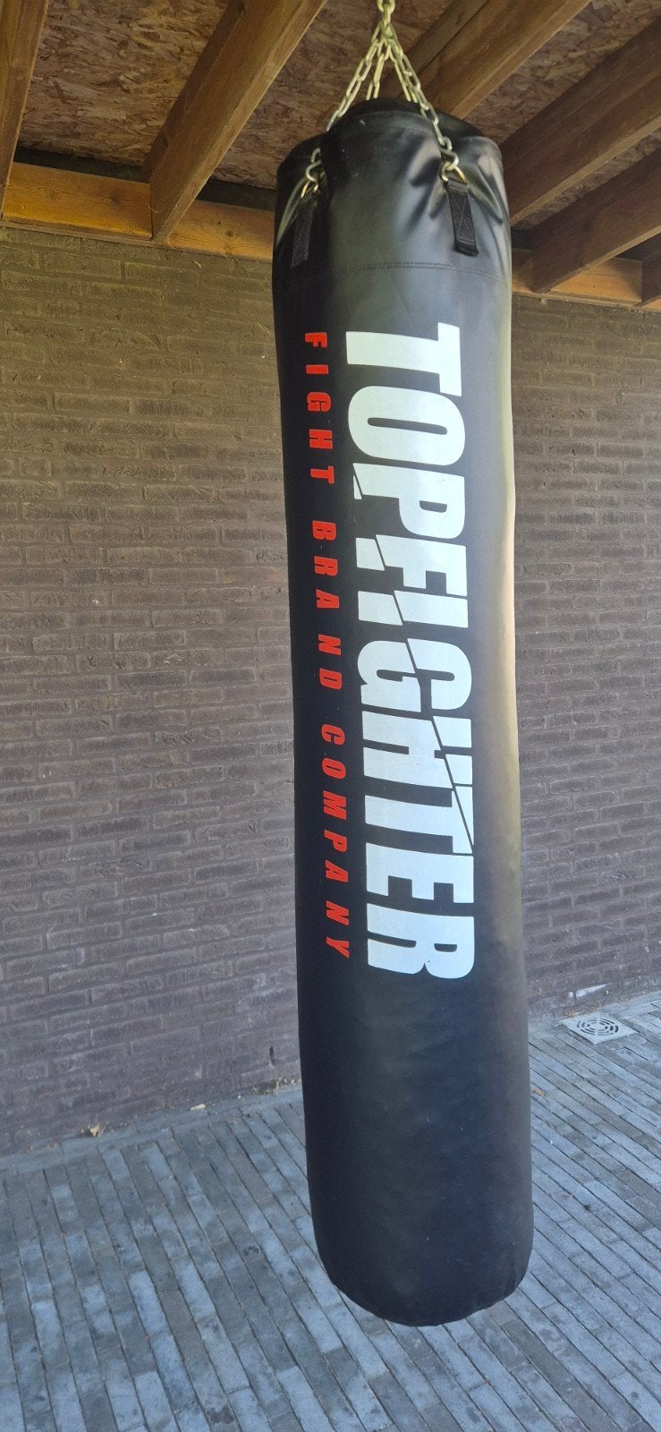 Topfighter bokszak (1m80) met ketting, Sport en Fitness, Boksen, Ophalen, Zo goed als nieuw, Bokszak