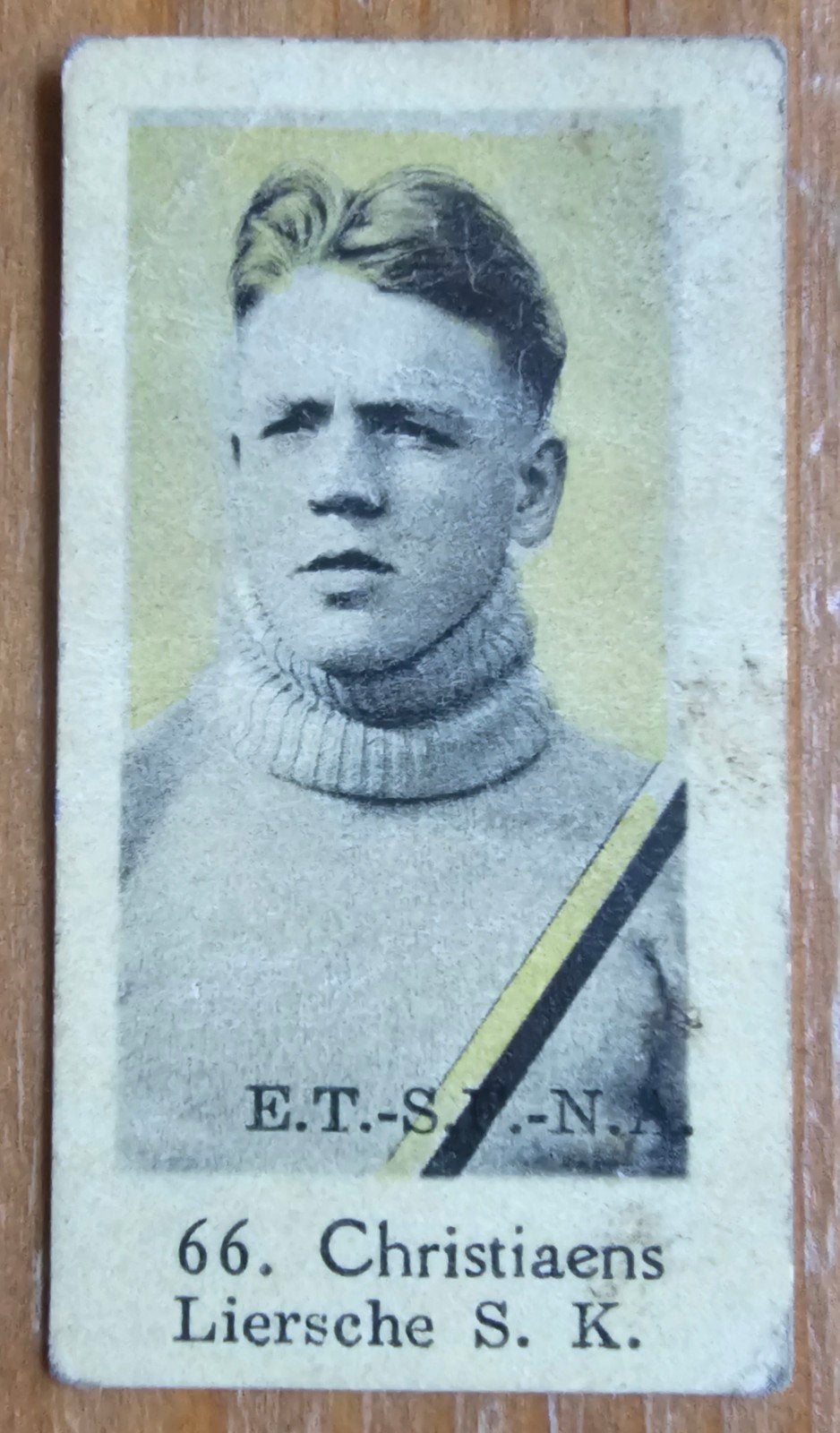 1933 #66 Christiaens (pre panini) Liersche SK Chromo Voetbal, Ophalen of Verzenden, Zo goed als nieuw, Plaatje