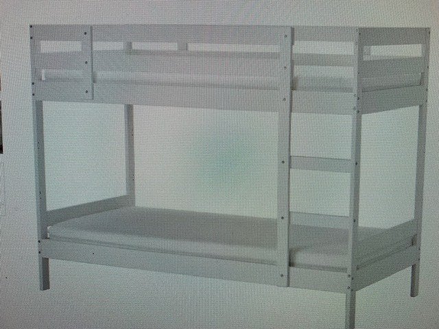 wit stapelbed Ikea, Ophalen, 90 cm, Eenpersoons, Minder dan 160 cm