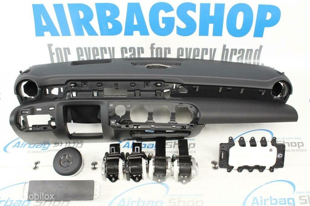 Airbag kit Tableau de bord noir HUD Mercedes CLA klasse C118, Enlèvement ou Envoi, Utilisé
