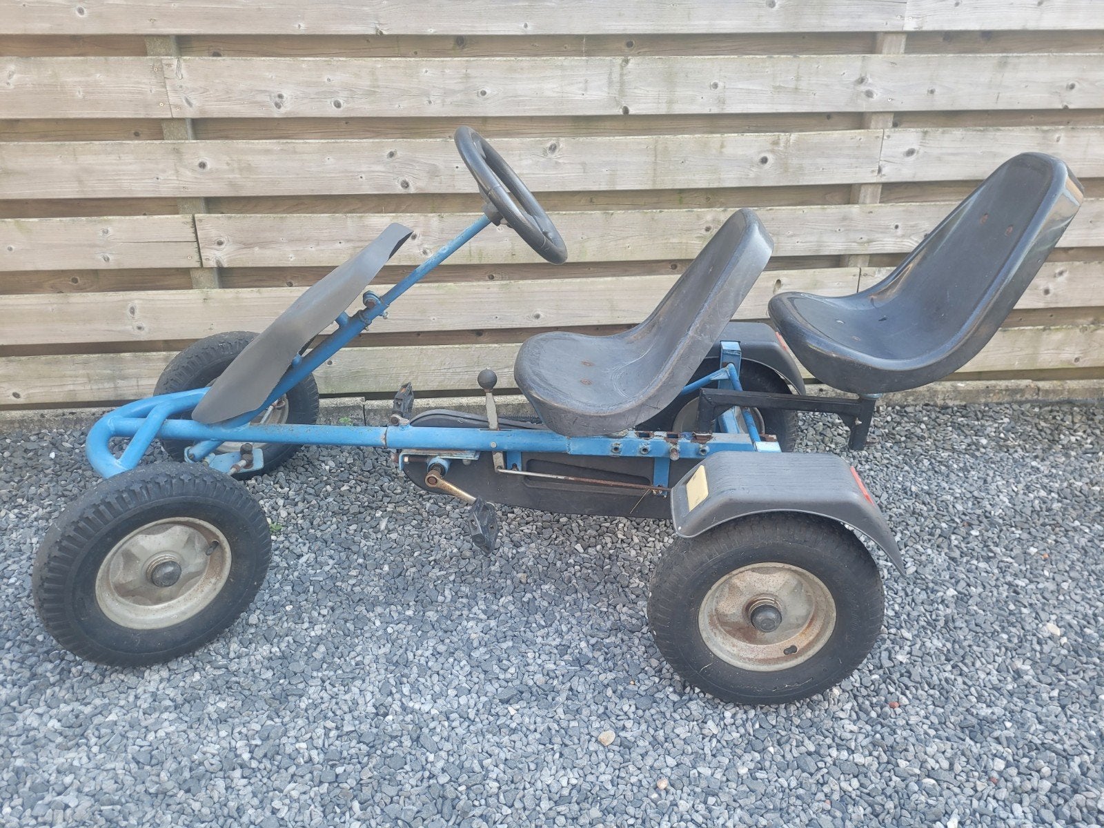 tweezits skelter, gokart, go-cart, Kinderen en Baby's, Speelgoed | Buiten | Skelters, Ophalen, Gebruikt