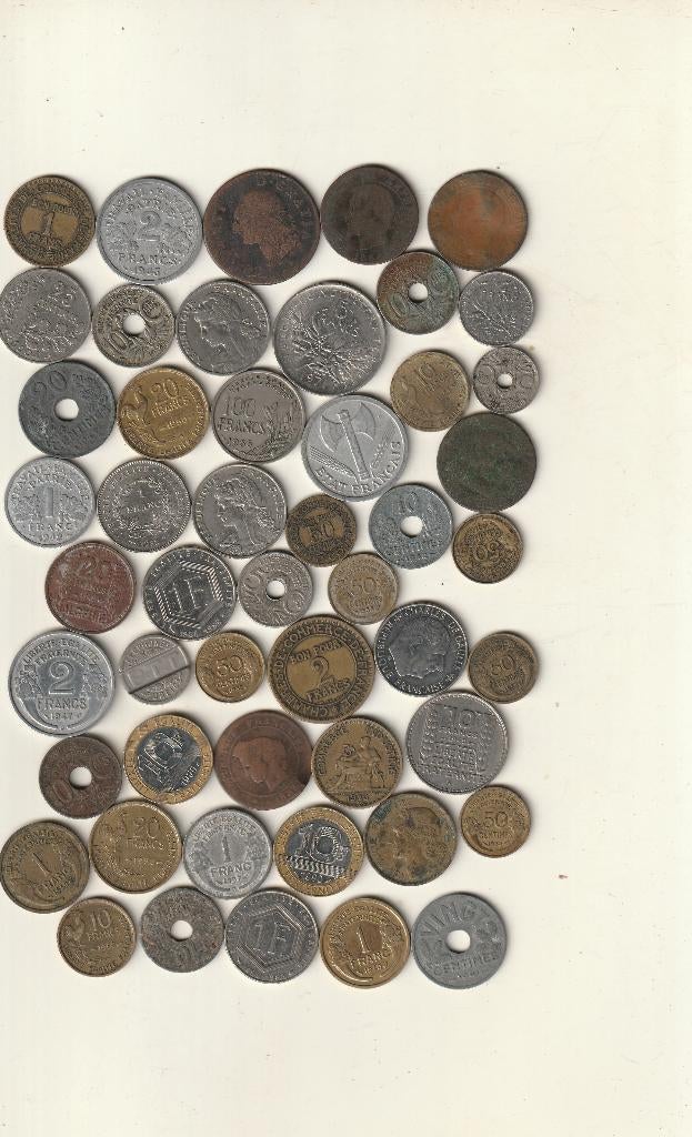 lot van 50 zeer oude munten van Frankrijk  ,, Ophalen of Verzenden, Frankrijk, Losse munt