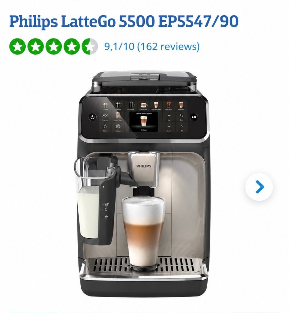 Philips latte go 5500, Elektronische apparatuur, Ophalen, Afneembaar waterreservoir, Gebruikt, Koffiemachine