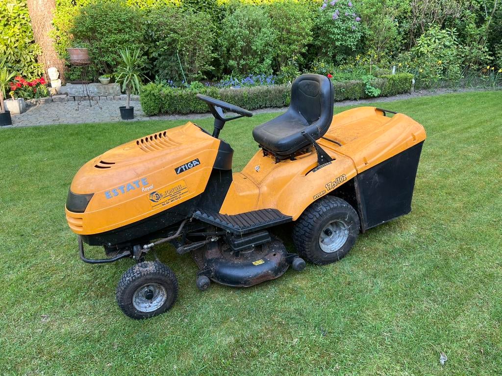 Stiga Estate Royal 17,5/102 Hydro zitmaaier, Tuin en Terras, Ophalen, Gebruikt