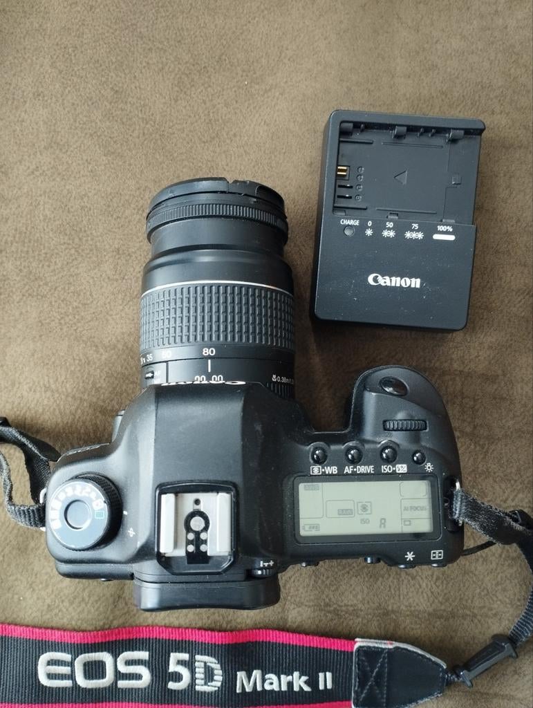 Canon Eos 5d MII, objectif Canon EF 28-80 mm et chargeur, Enlèvement ou Envoi, Canon