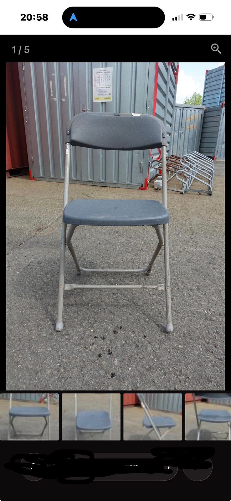 Partij klapstoelen /plooistoelen, Ophalen, Gebruikt