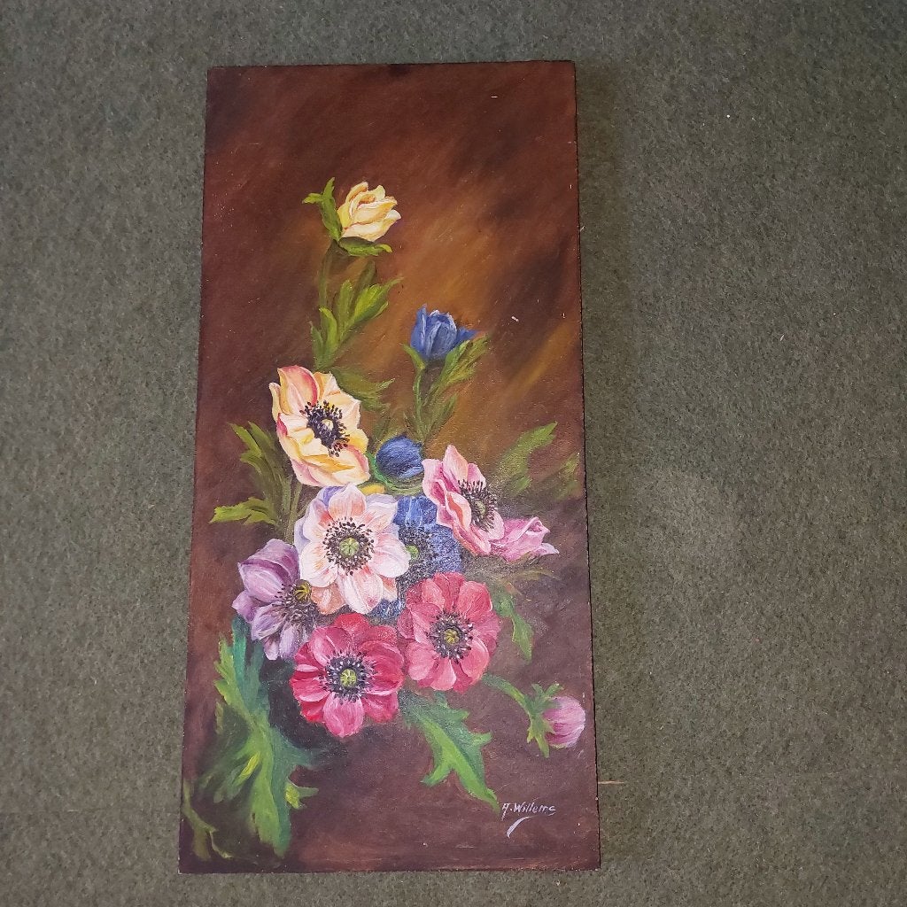 Peinture, Peinture à l'huile, Enlèvement, Signé, Nature morte