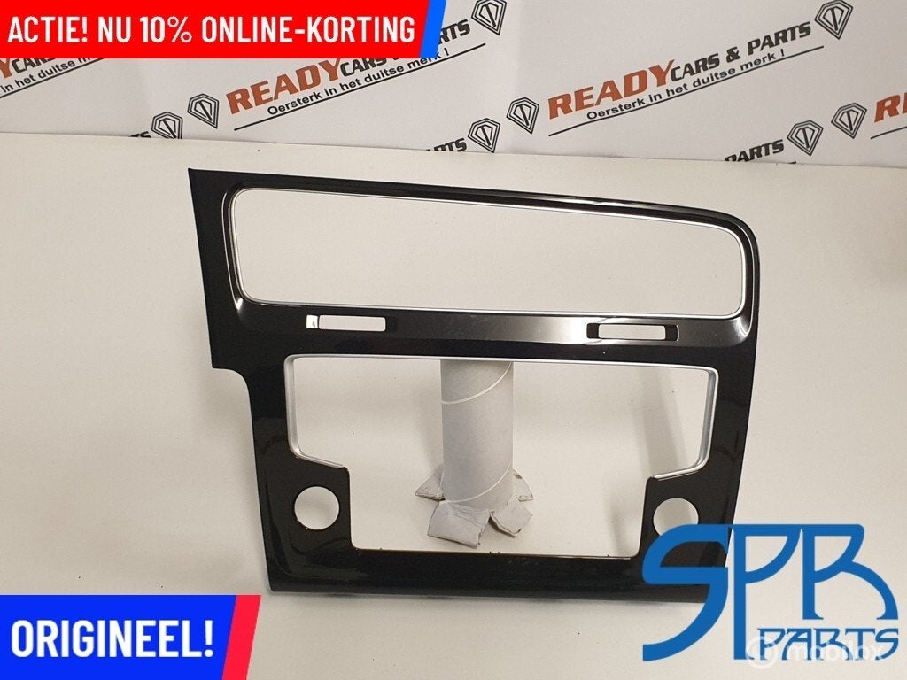 GOLF 7 HOOGGLANS ZWART INLEG RAND KLEIN 6.5 INCH Navigatie, Auto-onderdelen, Gebruikt, Volkswagen, Ophalen of Verzenden, Volkswagen