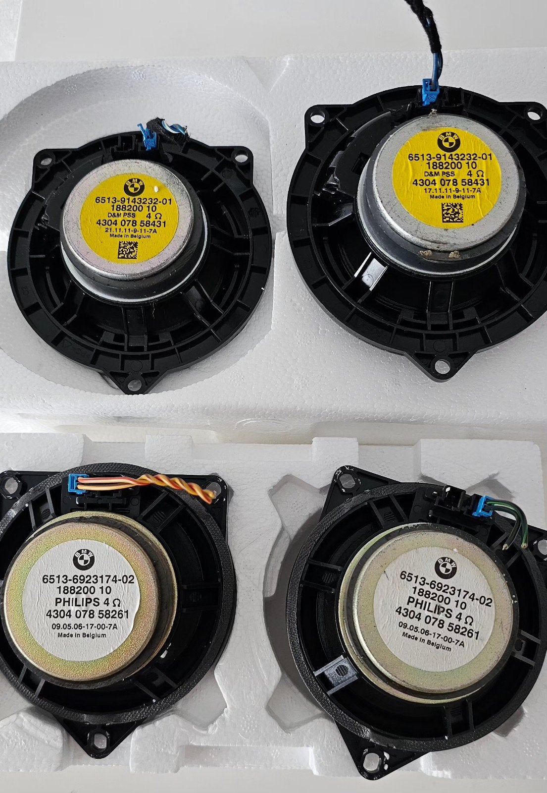 origineel BMW luidsprekers, Enlèvement