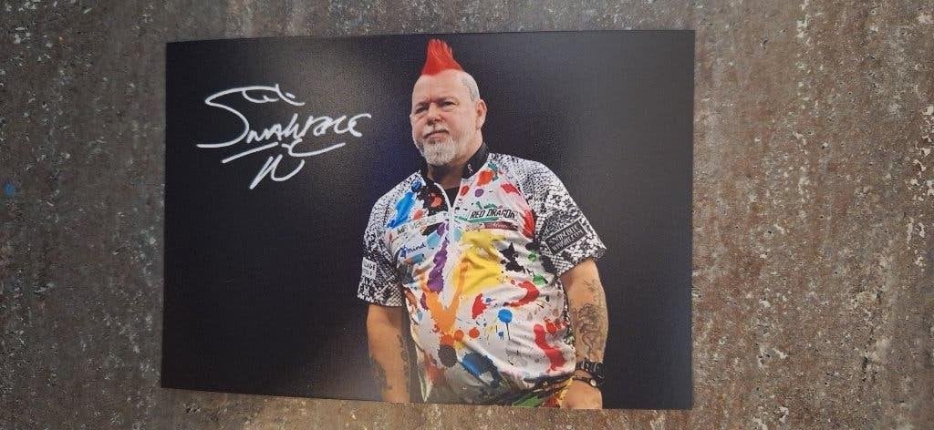 Foto met handtekening (print); Peter Wright # Darts, Ophalen of Verzenden, Nieuw, Overige typen