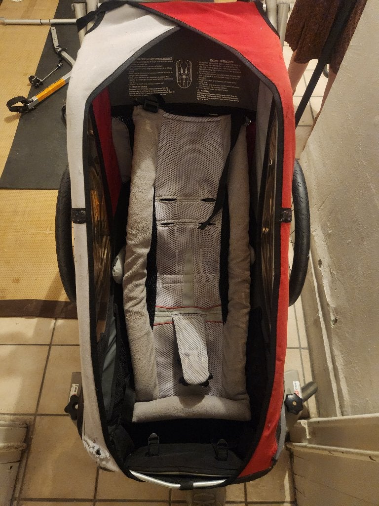 Chariot Cougar 1, Vélos & Vélomoteurs, Enlèvement, Utilisé, Suspension, Remorque pour enfant