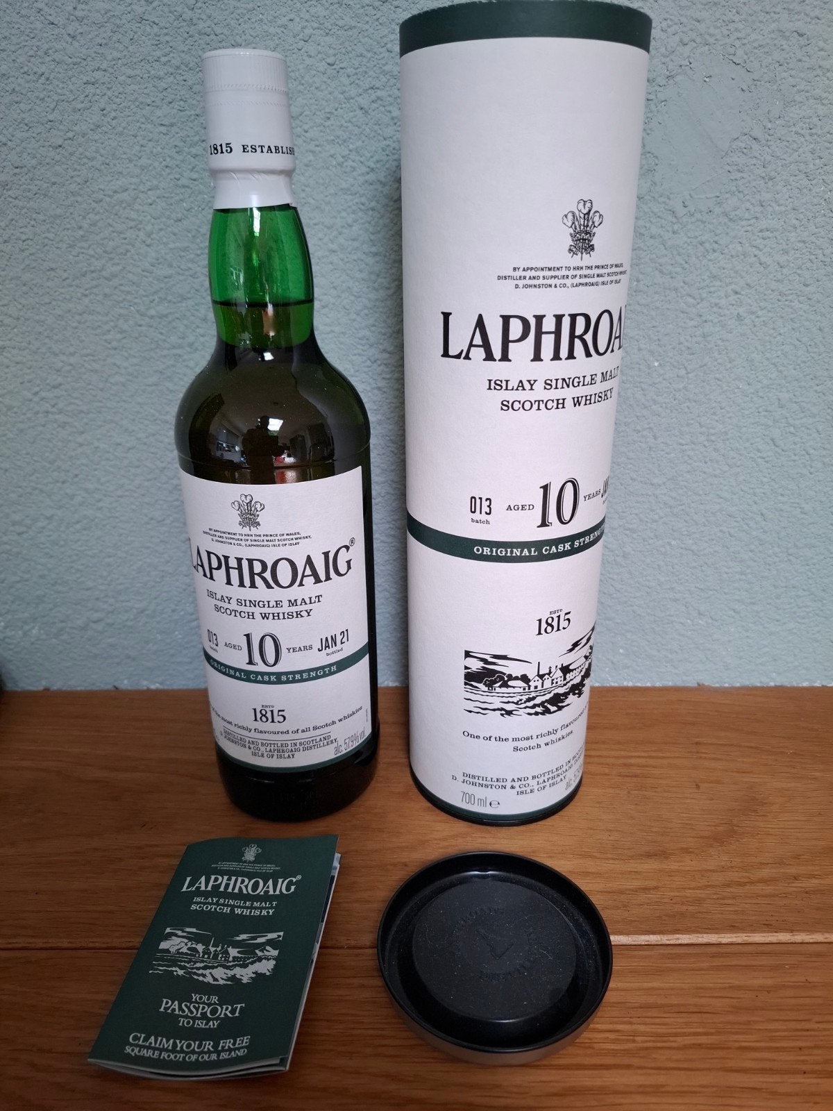 Laphroaig batch 013, Verzamelen, Ophalen