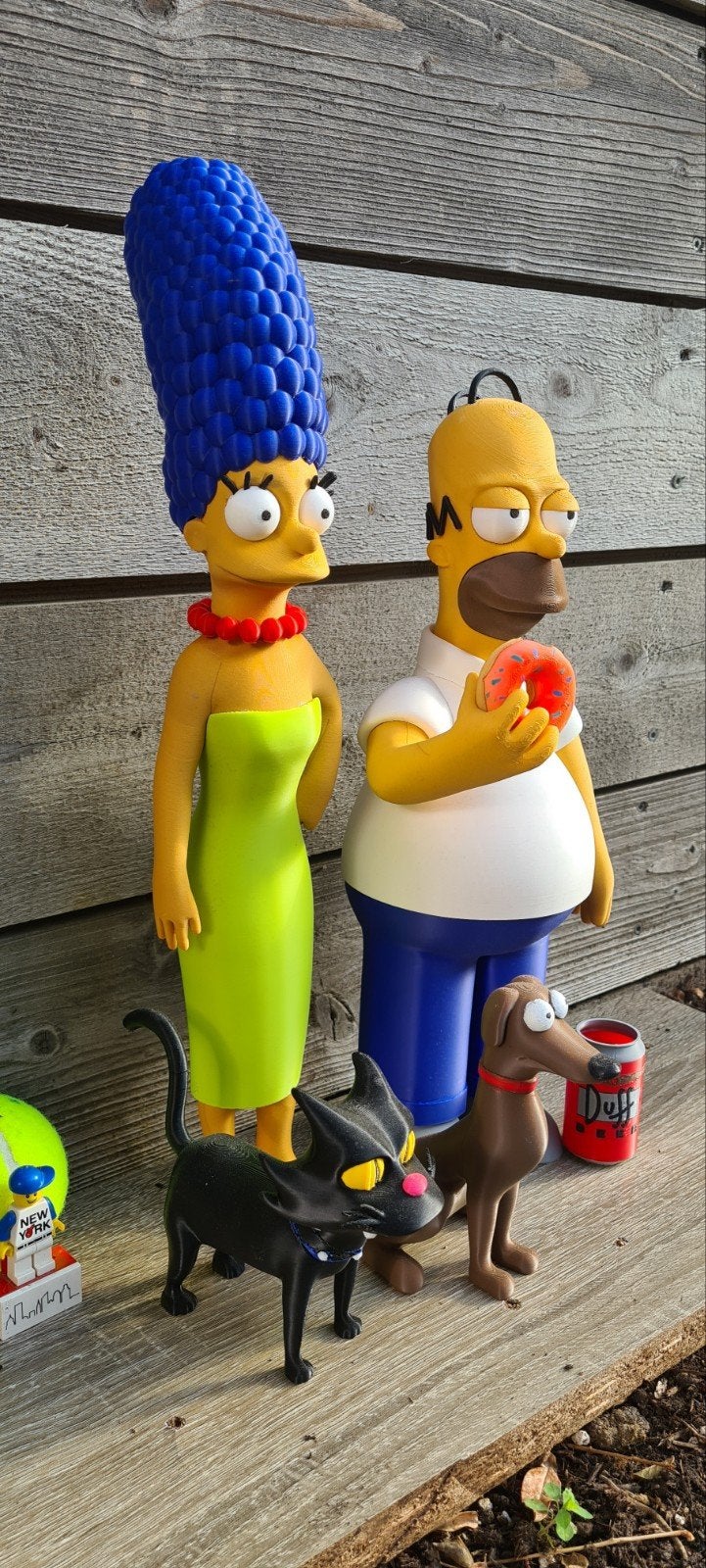 Lot figurines XL Simpson Homer Marge Duff, Collections, Enlèvement ou Envoi, Neuf, Autres types