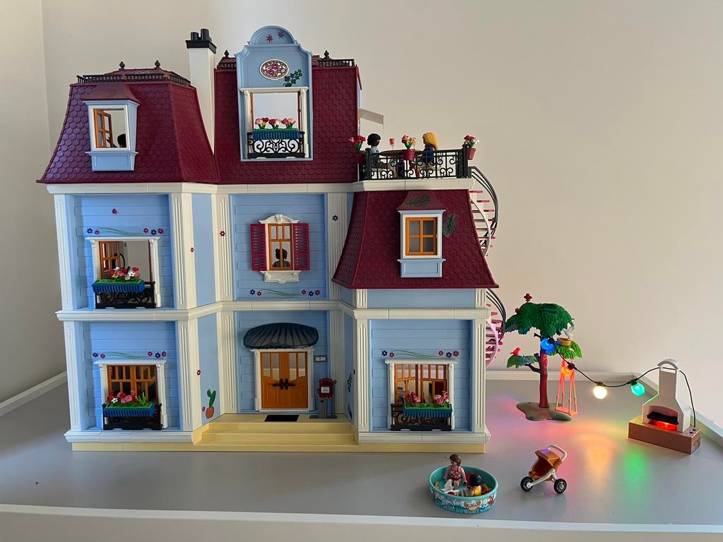 Playmobil herenhuis met accessoires, Kinderen en Baby's, Ophalen, Zo goed als nieuw, Accessoires