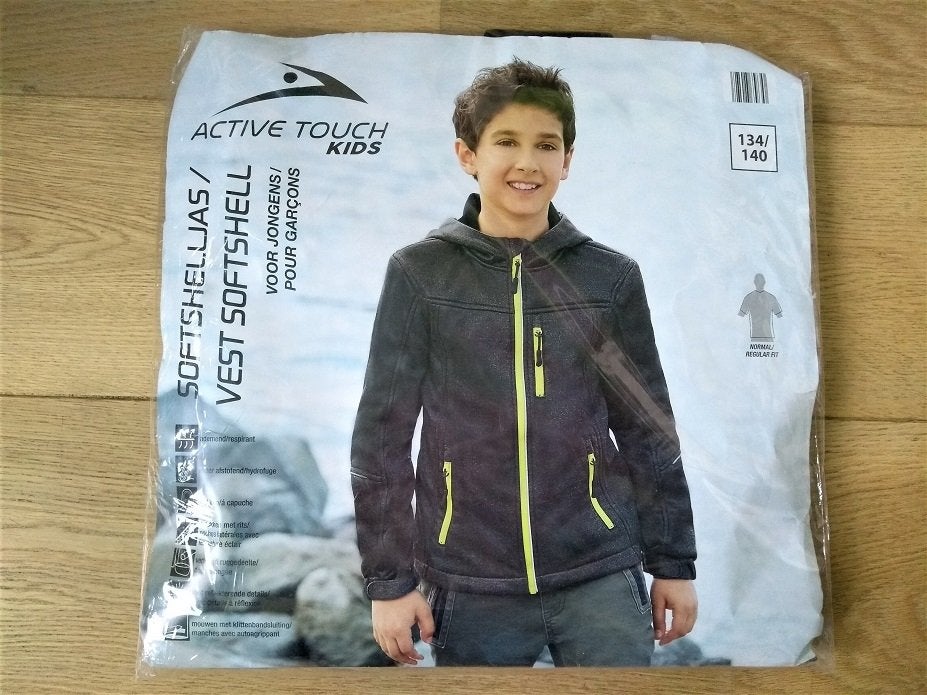 Veste softshell gris garçon - taille 140 (10 ans) nouvelle, Enfants & Bébés, Enlèvement, Neuf, Garçon