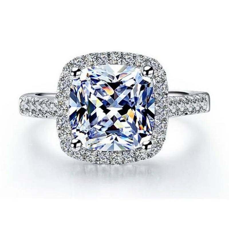 Nieuwe ring! 3,25 karaat!, Verzenden, Wit, Nieuw, 17 tot 18