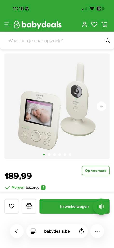 babyphone philips advent, Ophalen of Verzenden, Zo goed als nieuw