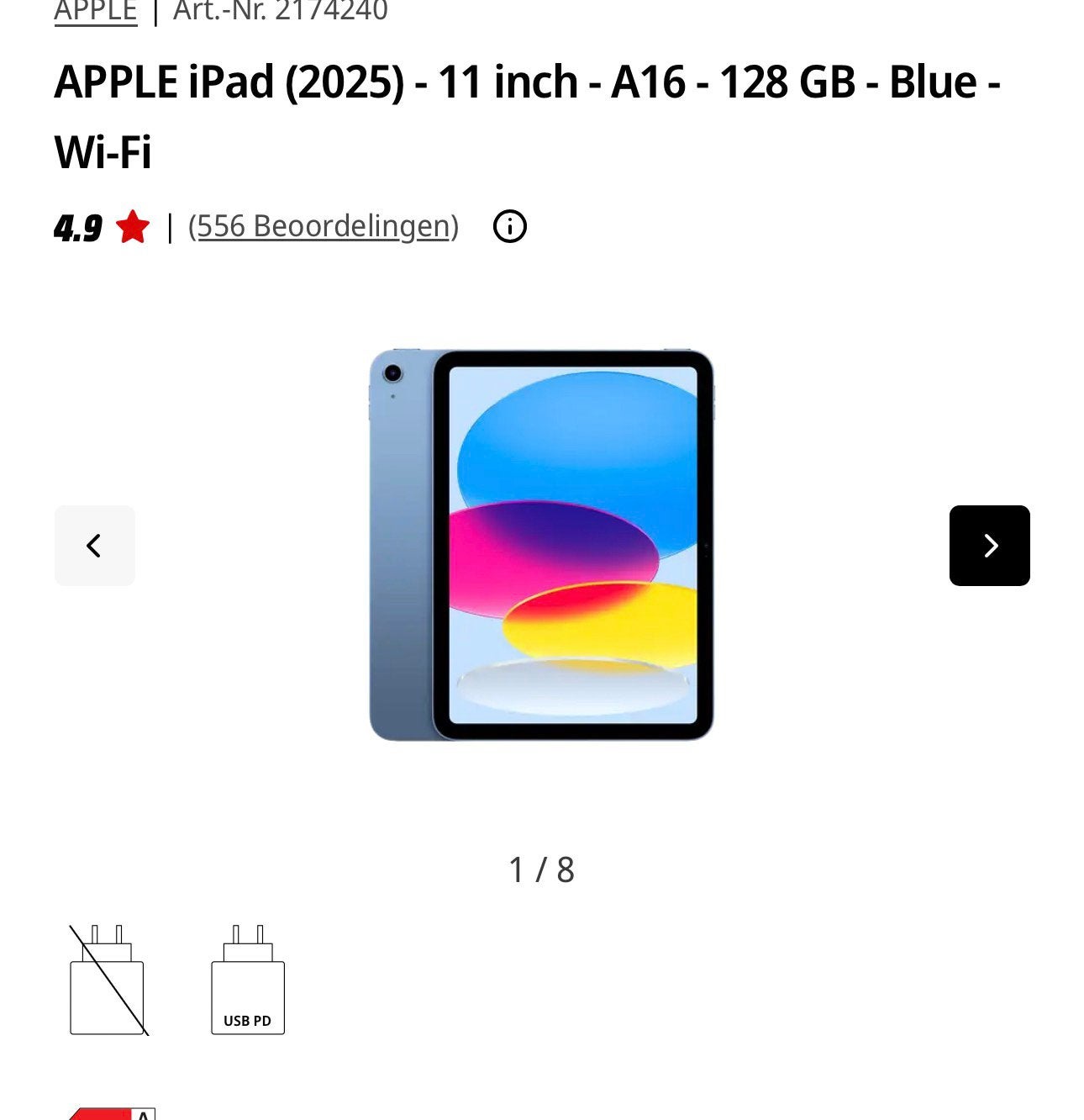 Ipad, Computers en Software, Android Tablets, Ophalen, Zo goed als nieuw, 11 inch, 128 GB