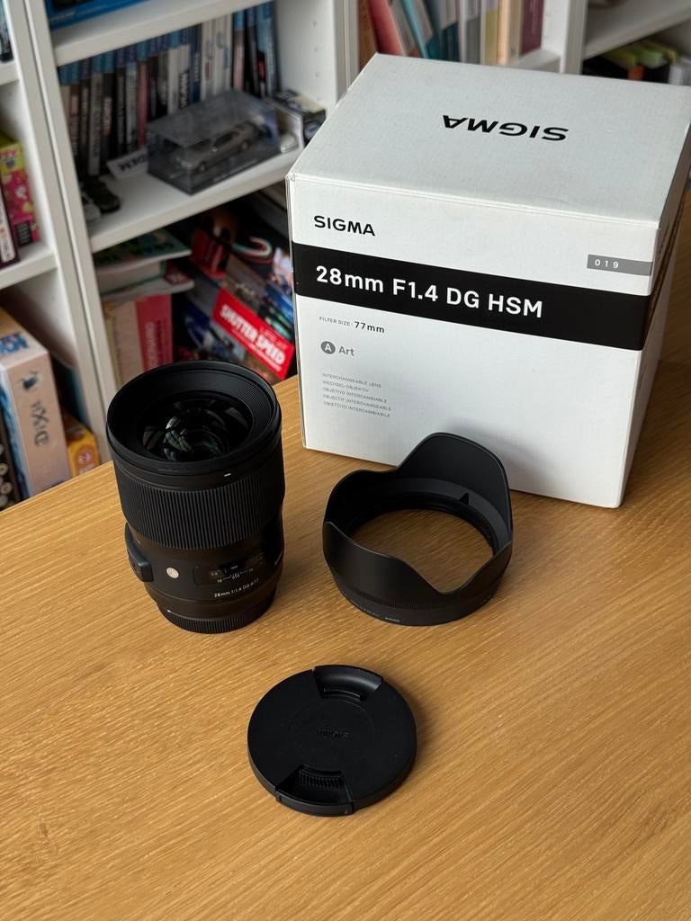 Sigma 28mm F1.4 Art pour Canon EF - parfait état, TV, Hi-fi & Vidéo, Photo | Lentilles & Objectifs, Comme neuf, Enlèvement ou Envoi