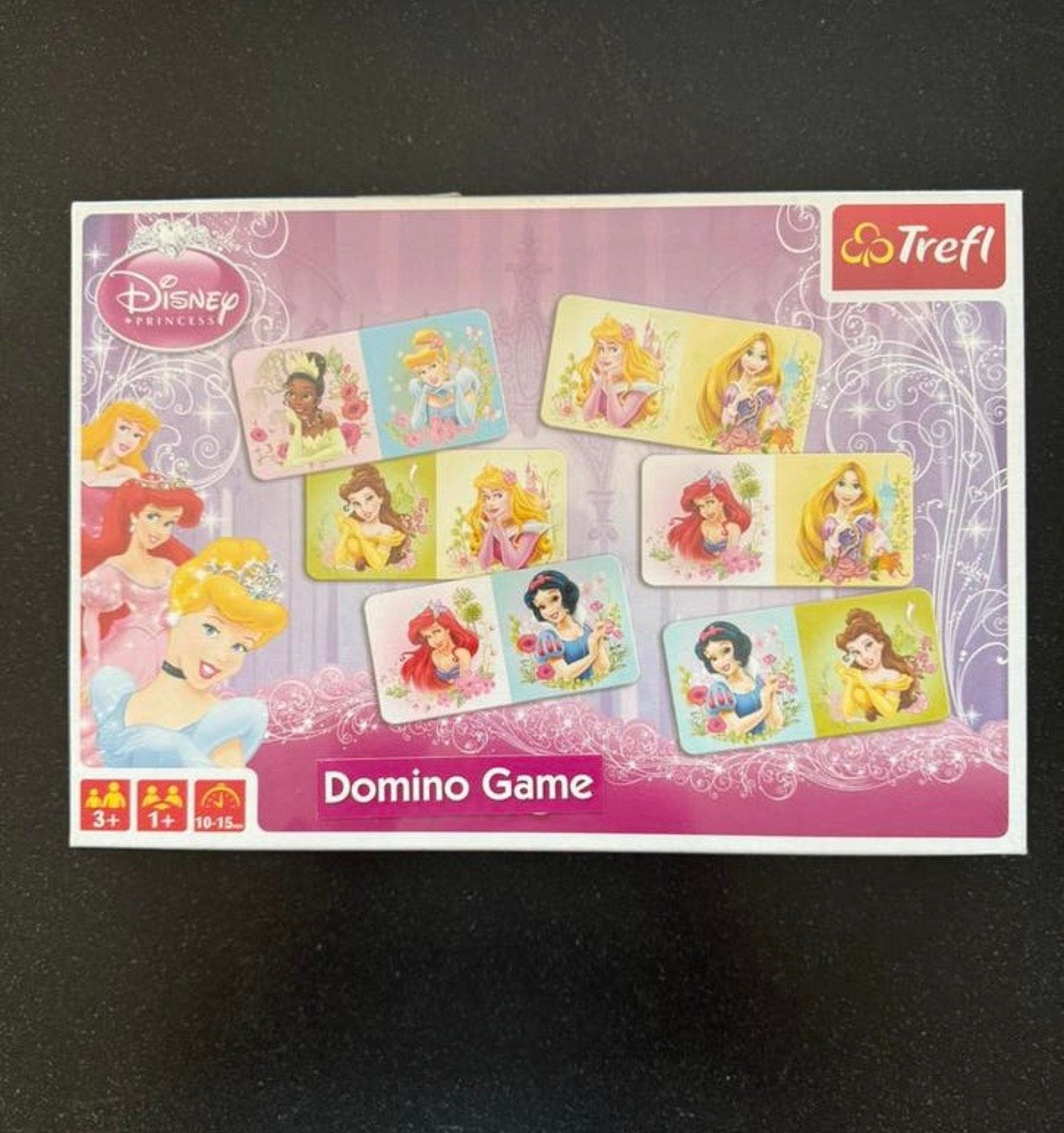 Disney Domino game Trafl princessen, ongeopende verpakking, Ophalen, Zo goed als nieuw