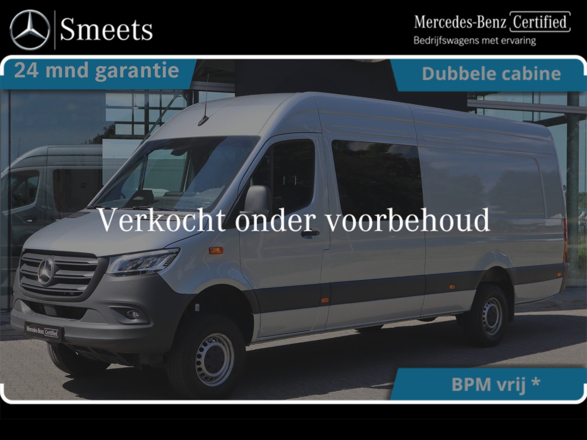 Mercedes-Benz Sprinter 319 L4 XXL 4x4 DUBBELE CABINE, Automaat, 4 deurs, Euro 6, 4 cilinders