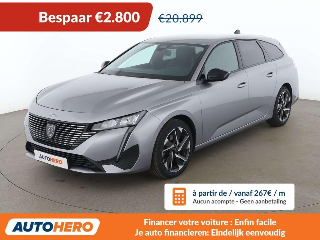Peugeot 308 1.5 Blue-HDi Allure (bj 2024, automaat), Stof, Gebruikt, 96 kW, Zilver of Grijs