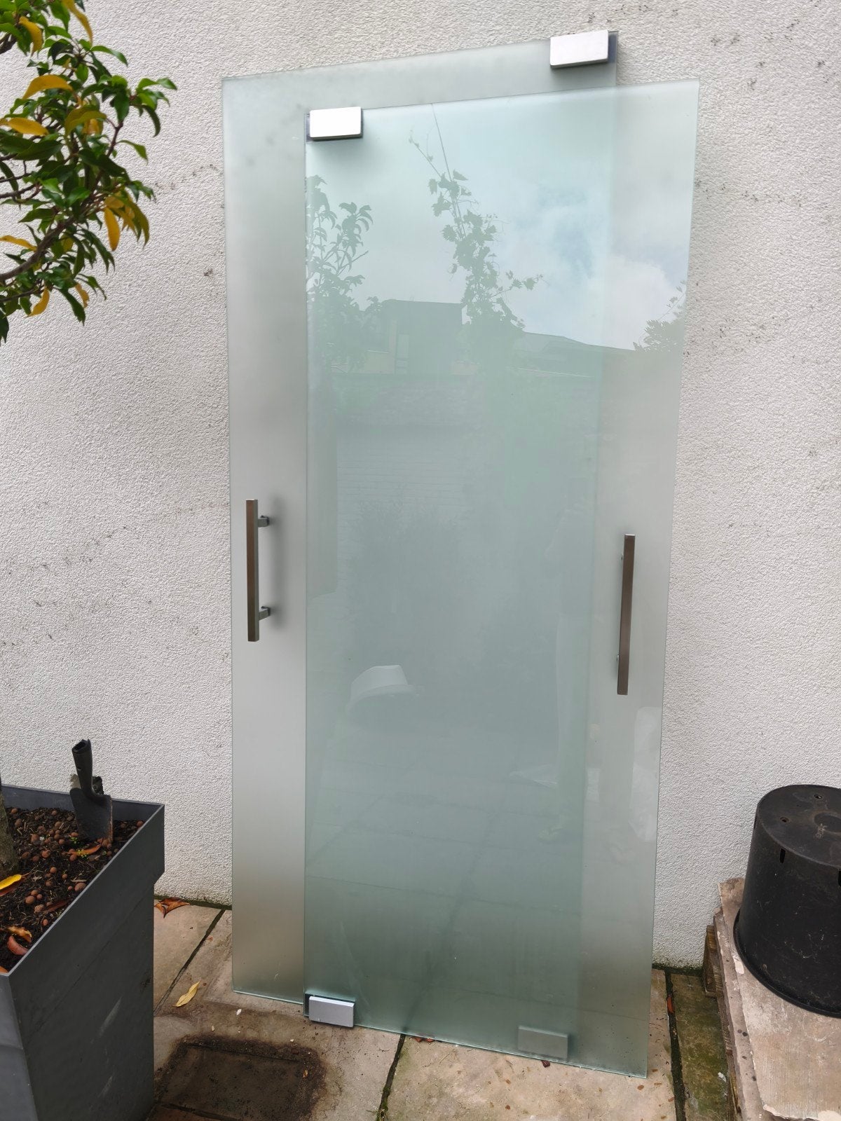 Badkamerdeuren mat glas, Ophalen