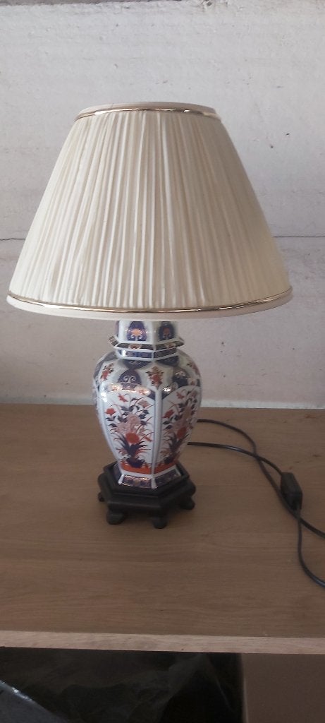 chinese lamp, Ophalen, Meerkleurig, Keramiek, Inclusief lichtbron