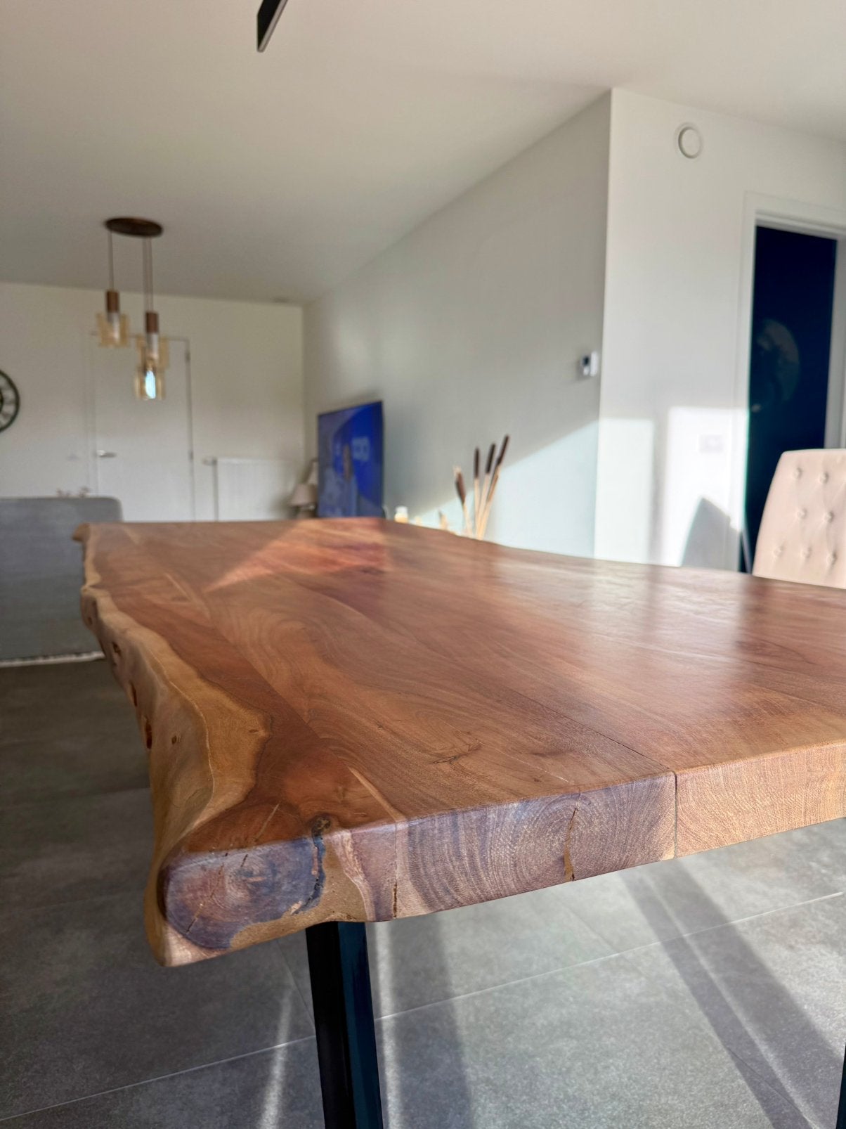 Boomstamvormige Eettafel, Enlèvement, Comme neuf