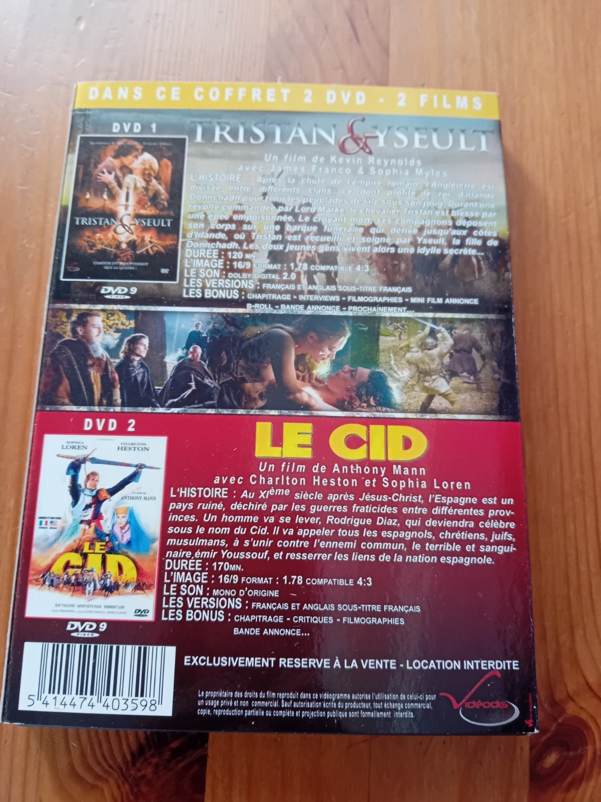 „Tristan & Yseult” en „The Cid”, Ophalen of Verzenden