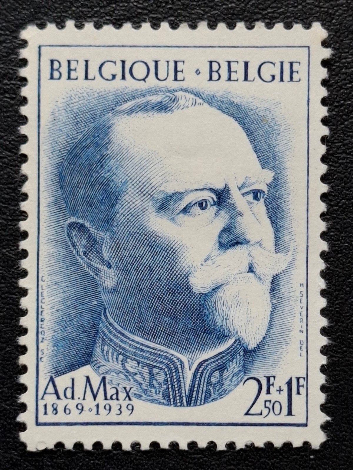 België: OBP 1037 ** Adolphe Max 1957., Orginele gom, Ophalen of Verzenden, Zonder stempel, Postfris