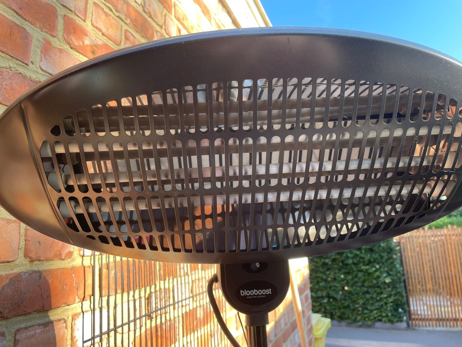 Te koop terrasverwarmer op elektriciteit van blooboost, Tuin en Terras, Terrasverwarmers, Ophalen, Zo goed als nieuw, Elektrisch