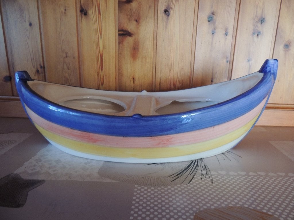 Décoration - Bateau pour mettre 2 pots de fleurs, Enlèvement