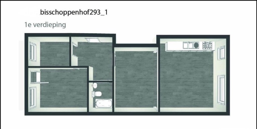Appartement Te Huur Deurne 2 SLK, 50 m² of meer, Antwerpen (stad)