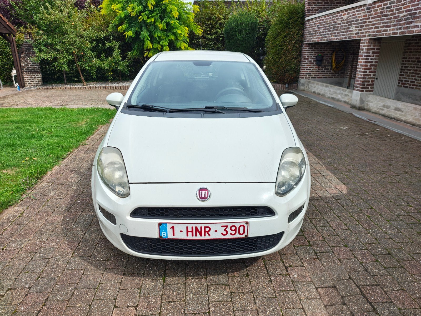 Fiat Punto 2014 - 1.2 Benzine (51KW) / LPG (BRC) | Export, Auto's, Fiat, Stof, Wit, Handgeschakeld, Elektrische ramen