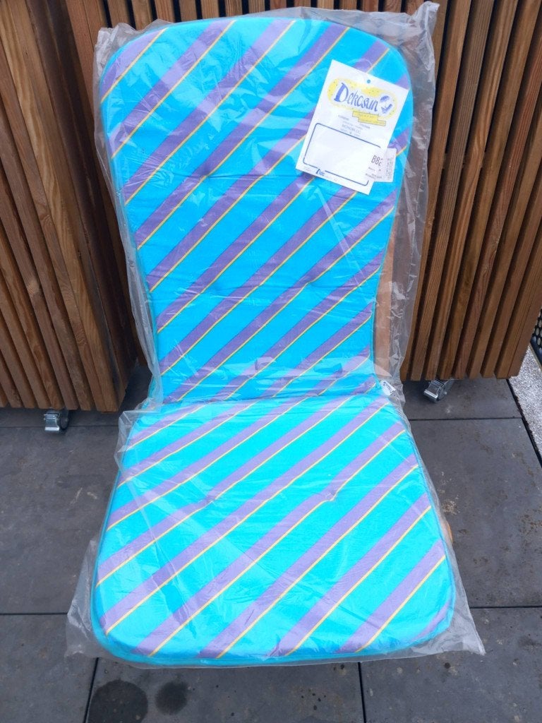 4 coussins pour chaises de jardin, dossier haut 45x100 cm, Enlèvement, Neuf