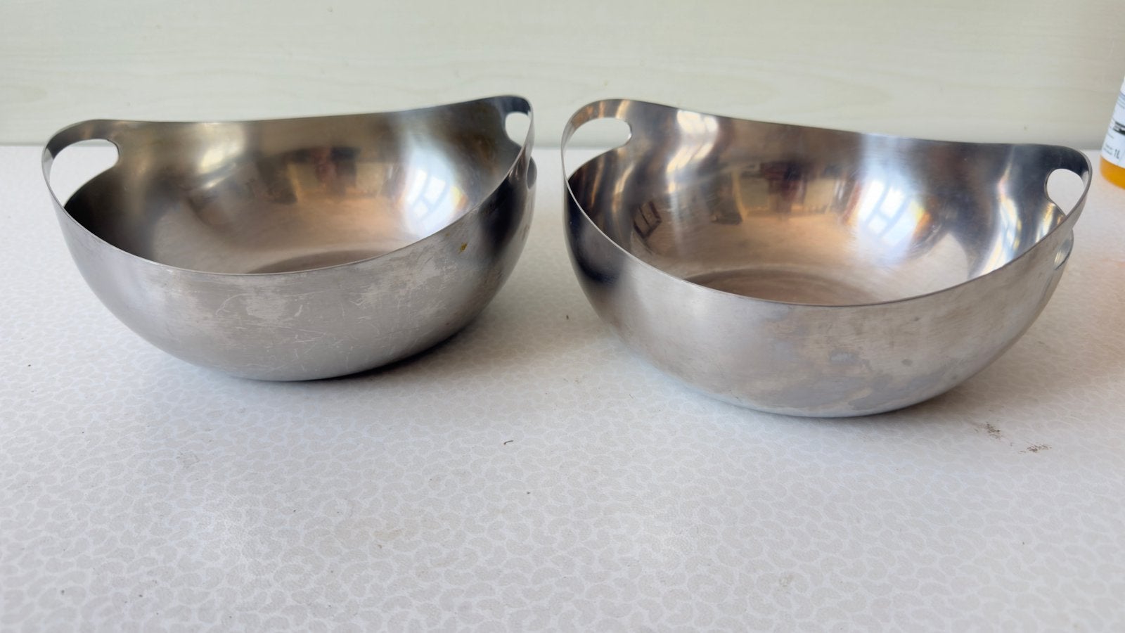 Lot de 2 saladiers en inox, Enlèvement, Utilisé, Inox, Casserole, Bidon ou Boîte