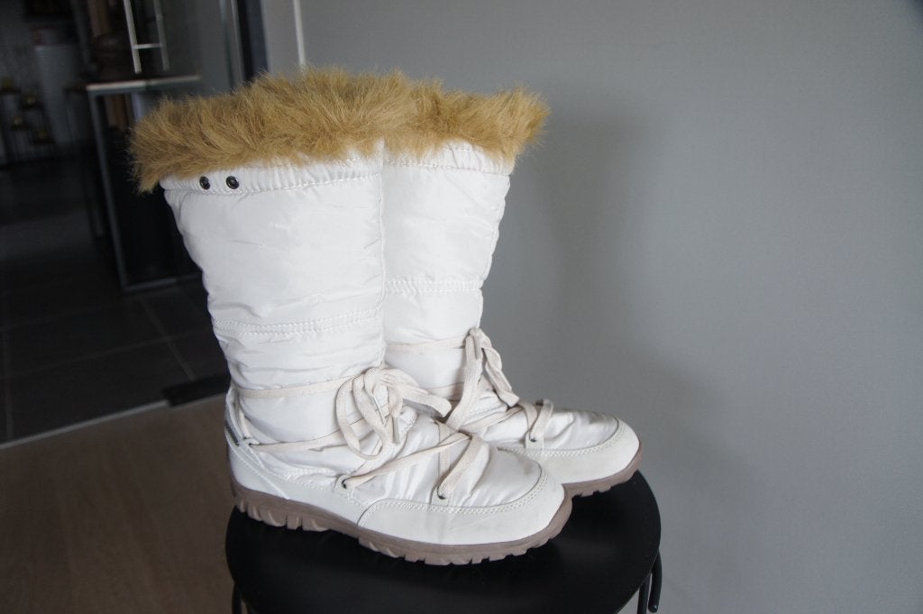Laarzen - Dame - Winter, Ophalen, Wit