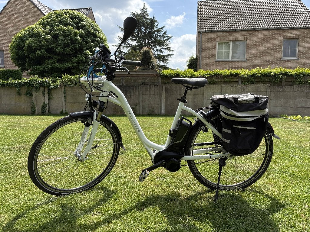 Elektrische Fiets Flyer T8 comfort wit, Velgrem, 47 tot 50 cm, Zo goed als nieuw, Ophalen