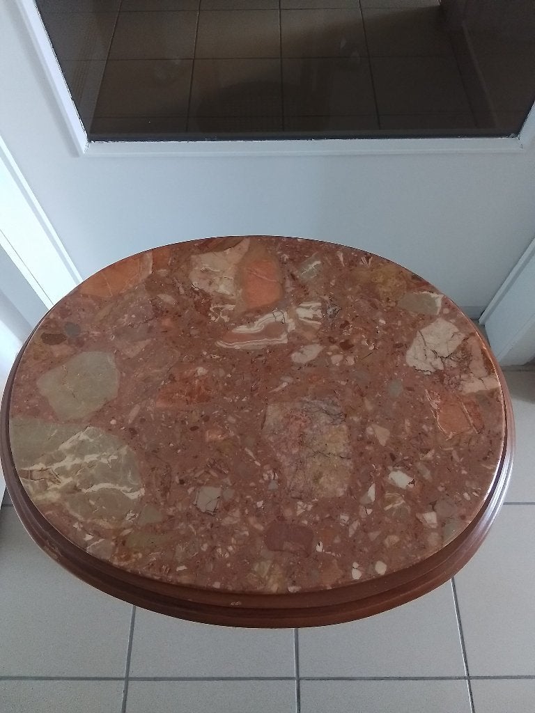 Tables fleuries avec plateau en marbre, Enlèvement