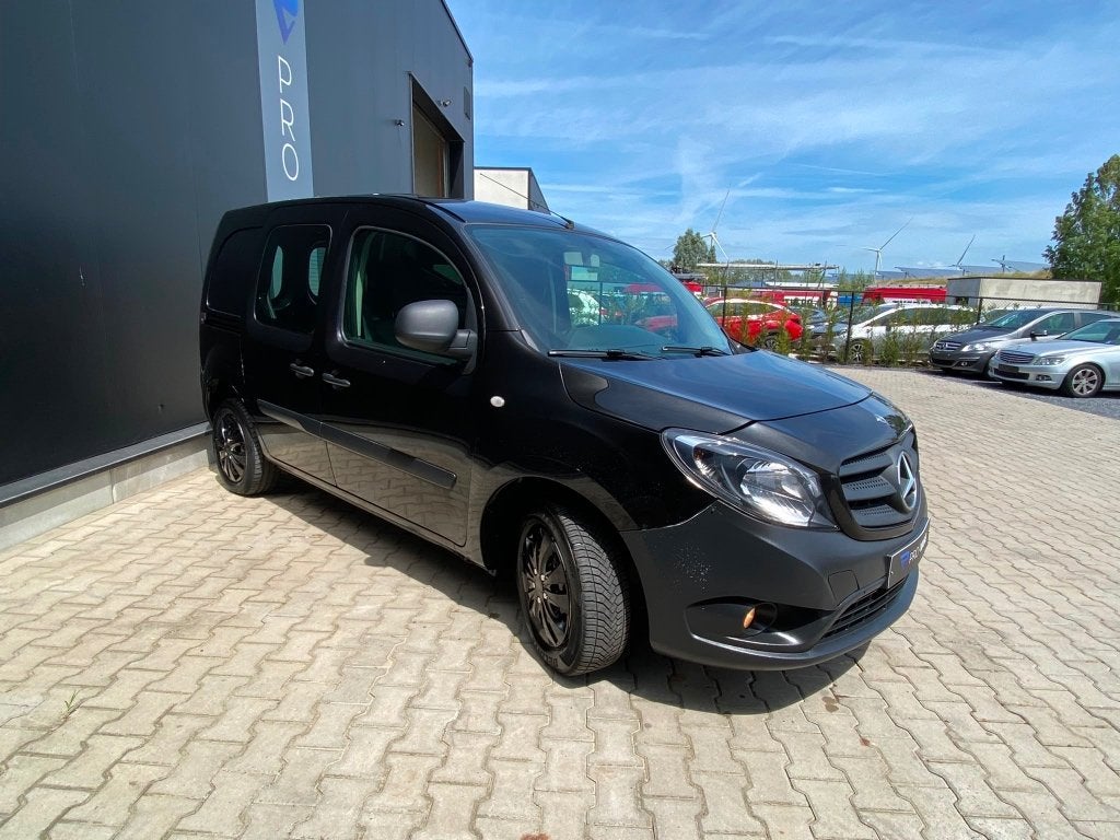 Mercedes Citan Lichte Vracht|Airco|Schuifdeur|Elek Ramen|BTW, Auto's, Voorwielaandrijving, Stof, 4 cilinders, Zwart